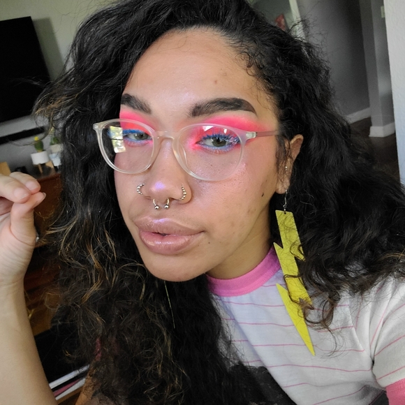 Clear Frame Non Prescription Unisex Glasses - Picture 3 of 4